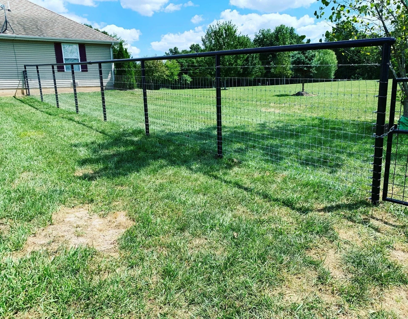 Fence installed by Gooseberry Creek Fencing Company